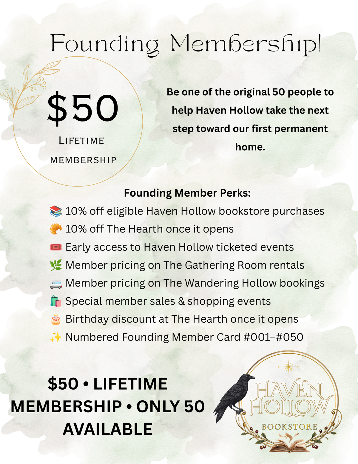 Haven Hollow Founding Lifetime Membership